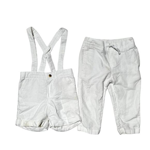 Janie And Jack Linen Bottoms Bundle Size 12-18m - Picture 1 of 15